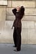 Red Taillierte Hose mit mittlerer Taille