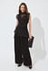 Black weite Hose mit hoher Taille