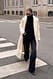 White Weite Jeans mit hoher Taille