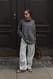 Navy Oversize-Strickpullover mit Rollkragen