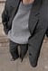 Dark Grey Strickpullover aus Wolle