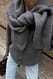 Dark Grey Oversize-Strickjacke aus Wollmischung