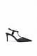 Black T-Bar-Pumps aus Mesh