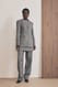 Grey Melange-Hose mit mittlerer Taille