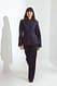 Rinse Wash hochgeschnittene Jeans mit weitem Bein und Pintucks