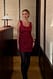 Red Minikleid mit Blumenmuster