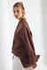 Brown Stripe Oversize-Hemd aus Modal mit Tasche