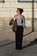 Grey Schwere Anzughose mit niedriger Taille
