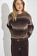 Brown Ombre gestrickter Pullover in Übergröße