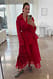 Red Organza-Midirock
