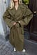 Khaki Oversize-Klassiker-Trenchcoat