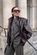 Black Oversize-Blazer mit doppelter Knopfleiste