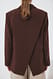Brown Oversize-Blazer mit offenem Rücken