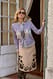 Purple Strickjacke mit Muster