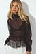 Brown Bluse mit Peplum