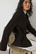 Dark Brown Jacke aus Kunst-Wildleder mit Taschendetail