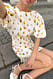 Fruit Print Minikleid mit Puffärmeln und Print