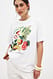 Fruit Print Oversize-T-Shirt mit Rundhalsausschnitt und Print