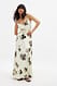 OffWhite Print bedrucktes Satin-Maxi-Unterkleid