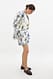 Blue Print Shorts mit Aufdruck