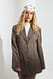 Beige Blazer mit aufgesetzten Taschen