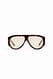 Tortois Retro-Sonnenbrille aus Acetat