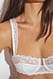 White Balconette-BH mit romantischer Spitze