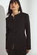 Black taillierter Blazer mit Rundhalsausschnitt