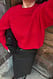Offwhite Strickpullover aus Wollmischung mit Rundhalsausschnitt