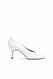 White Pumps mit runder Spitze
