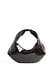 Leather Brown Tasche aus glänzendem Leder mit abgerundeter Form