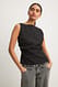 Black Ruched Waist Sleeveless top