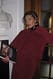 Burgundy Boxy-Jacke aus Kunst-Wildleder