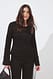 Black Satin-Top mit Kordel-Detail