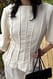 Cream Bluse mit kurzen Ärmeln und Einsätzen