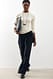 Black weite Hose mit Rockdetail