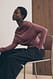 Brown Soft Line drapiertes Langarm-Top