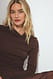 Green Soft Line Twisted-Top
