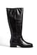 Brown Lederstiefel mit eckiger Zehenpartie