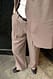 Mid Grey weite Anzughose mit mittlerer Taille