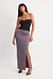 Lilac Gerade geschnittener Maxirock