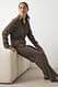 Dark Grey Anzughose mit mittelhohem Bund