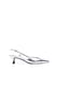 Black Slingback-Pumps mit Riemen