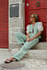Green Stripe gestreifte Hose