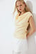 Light Yellow strukturiertes Top mit Schulterpolstern