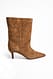 Brown Stiefel aus Wildleder