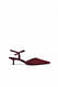 Burgundy Pumps aus Wildleder
