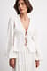 White Bluse mit Schnürdetail