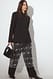 Brown transparenter Maxi-Paillettenrock