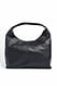 Black Dreieckige Leder-Tote-Bag